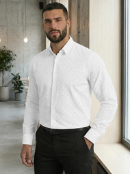 Men's Shirt - White OZONEE V/V180Z