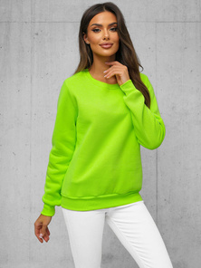 Women's Sweatshirt  - Green Neon OZONEE JS/W01Z
