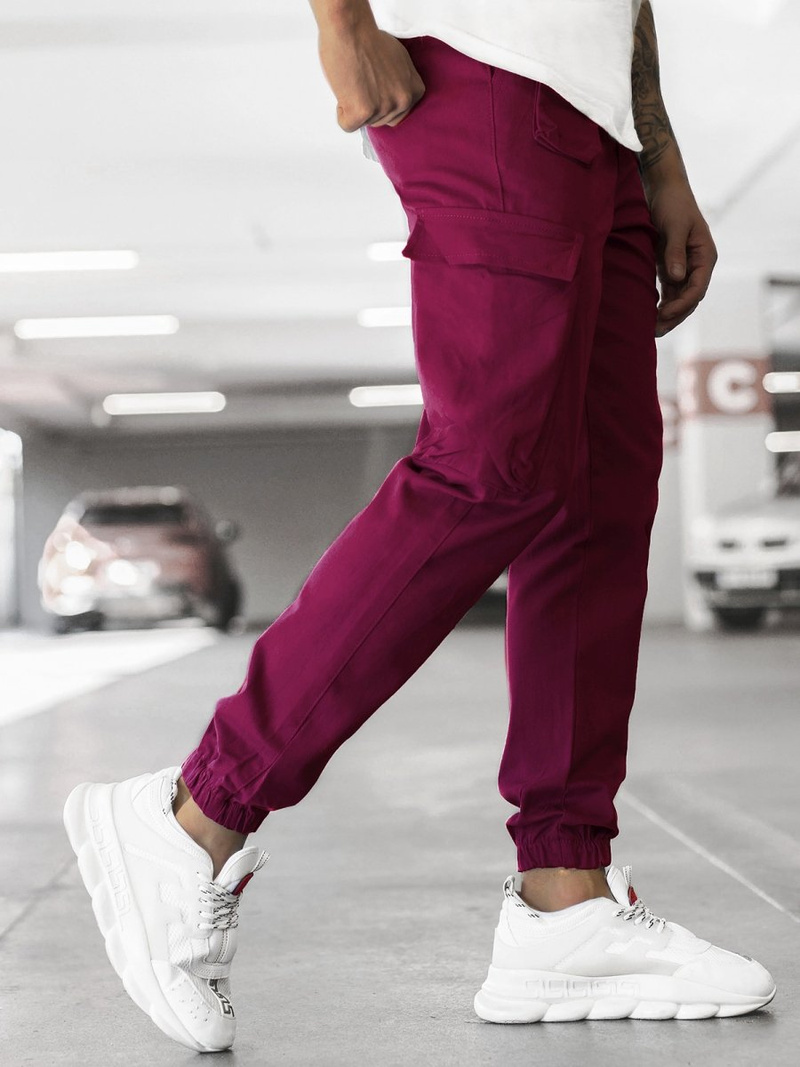 Men's Joggers - Burgundy OZONEE MACH/5012