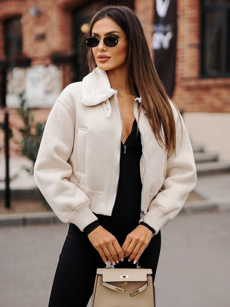 Women's Jacket - Ecru OZONEE O/81326