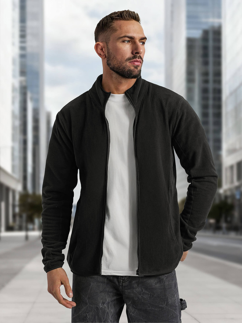 Men's Sweatshirt - Black OZONEE JS/HH016/3