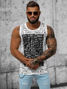 Men's Tank Top - White OZONEE O/T103/1