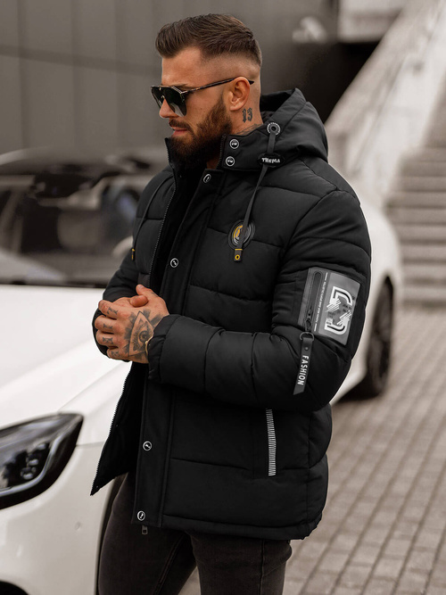 Men's Jacket - Black OZONEE JS/57M7503/392Z