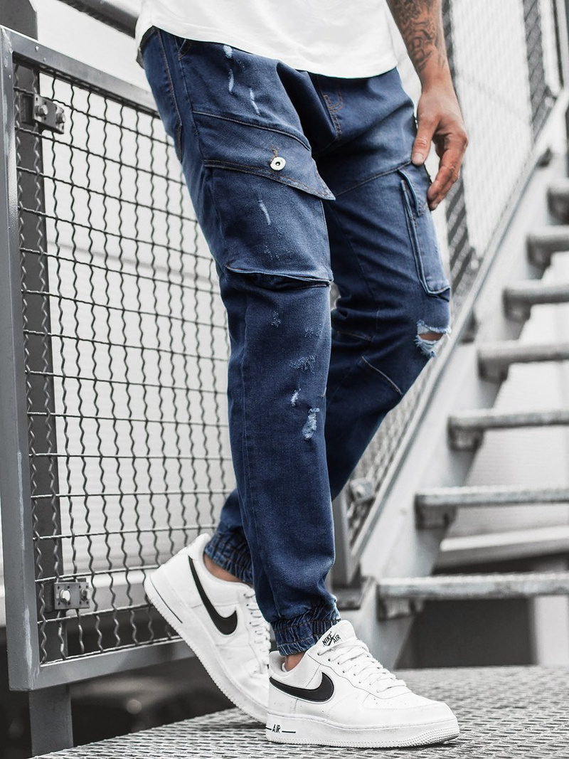 Men's Jogger Jeans - Dark Blue OZONEE O/2048