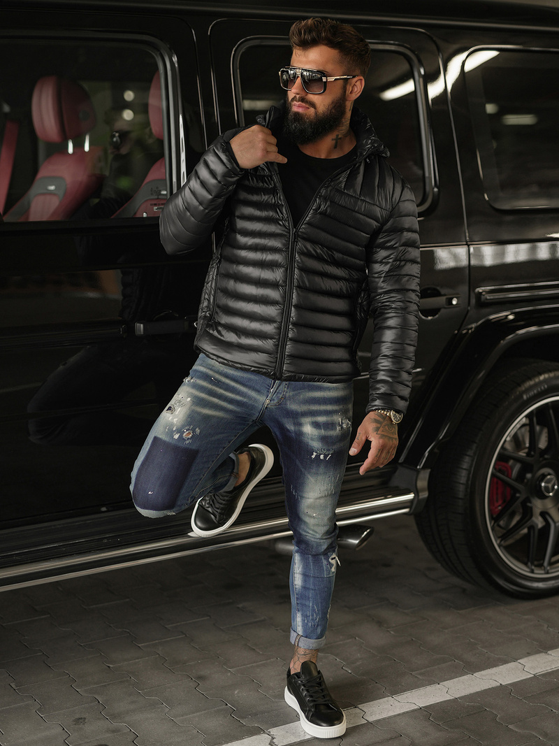 Men's Jacket - Black OZONEE JS/16M9336/392BZ