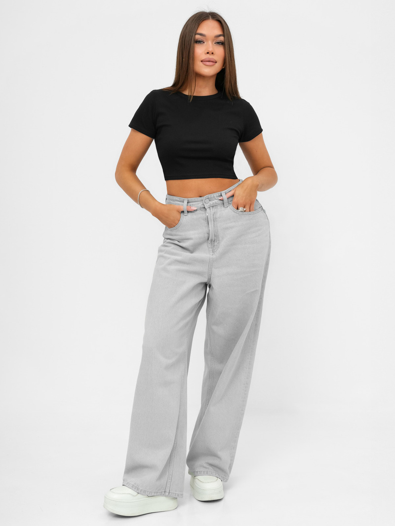 Women's T-shirt - Black OZONEE JS/96T666/3