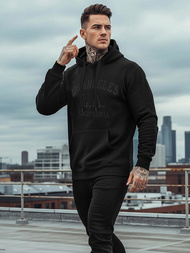 Men's Hoodie - Black OZONEE JS/8B1972/3