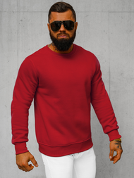 Men's Sweatshirt - dark-red OZONEE JS/2001-10Z