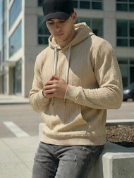 Men's Hoodie - Beige OZONEE O/3C577