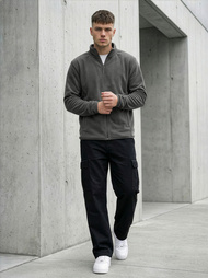 Men's Sweatshirt - Dark Grey OZONEE JS/HH016/5