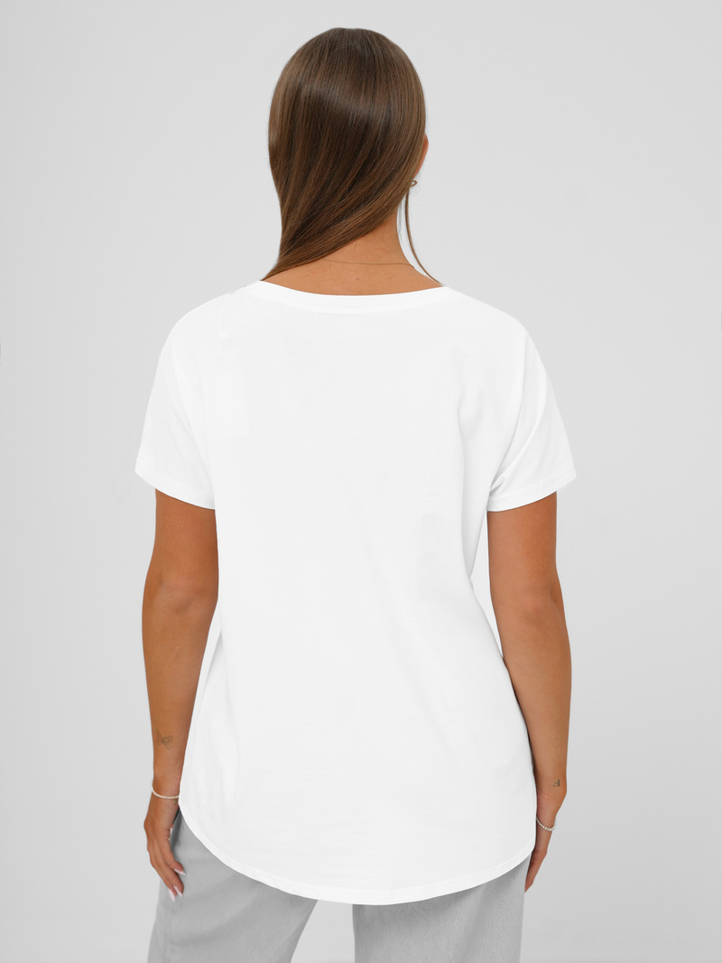 Women's T-shirt - White OZONEE JS/95T2568/1