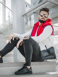 Men's Gilet - Red OZONEE N/6501