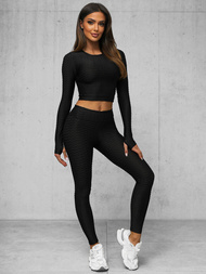 Two-piece tracksuit set Black OZONEE O/22060Z