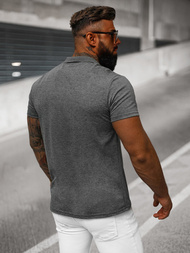 Men's Polo Shirt - Anthracite OZONEE JS/8T80/5Z