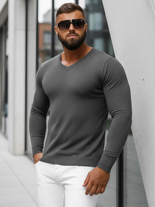 Men's Jumper - Anthracite OZONEE NB/MMB601/3Z
