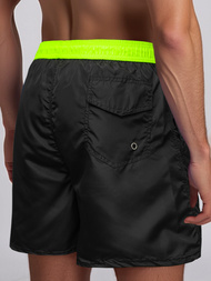 Men's shorts - black/yellow OZONEE JS/17K561/5Z