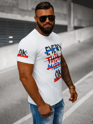 Men's T-shirt - White OZONEE O/8T1266/1