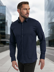 Men's Shirt - Navy Blue OZONEE V/V188