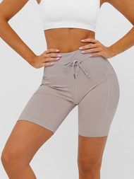 Short Women's Leggings - Mocha OZONEE JS/XY24026S