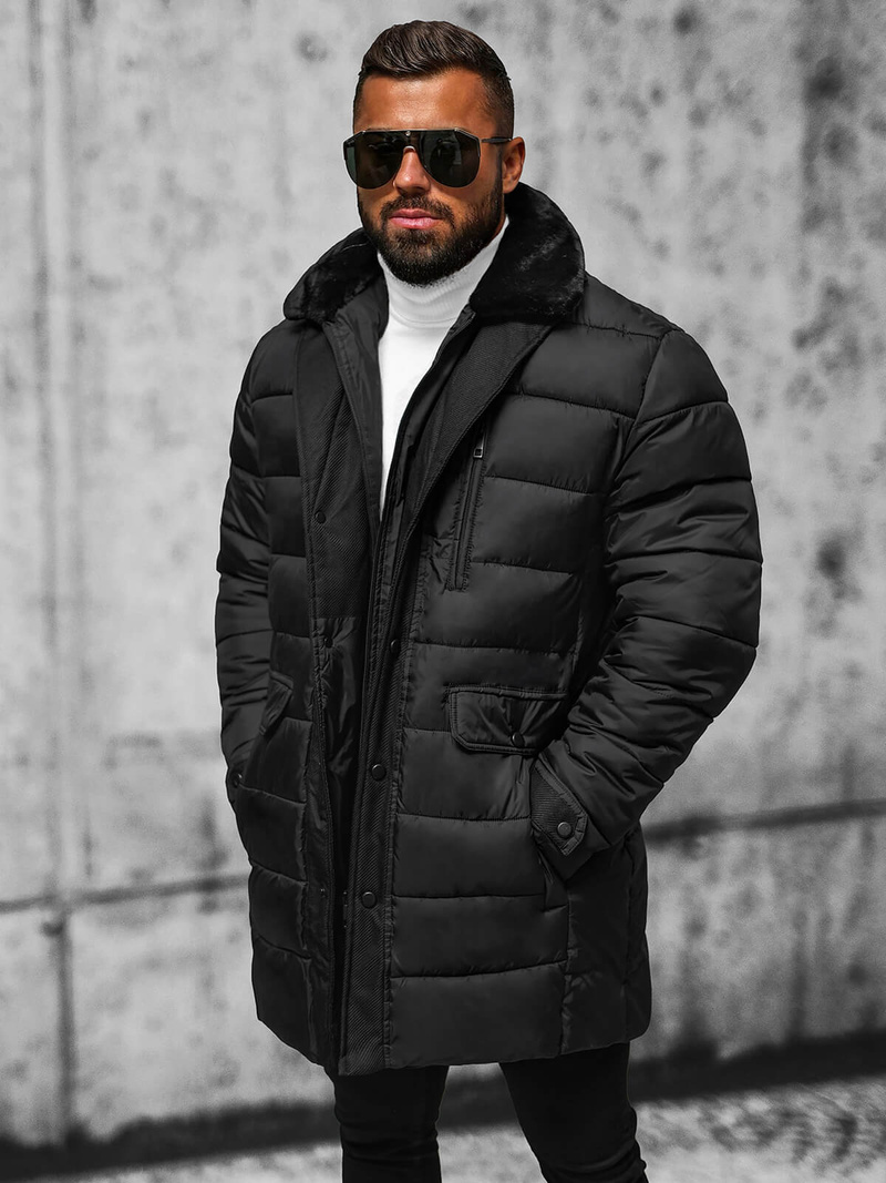 Men's Jacket - Black OZONEE JS/22M63/392