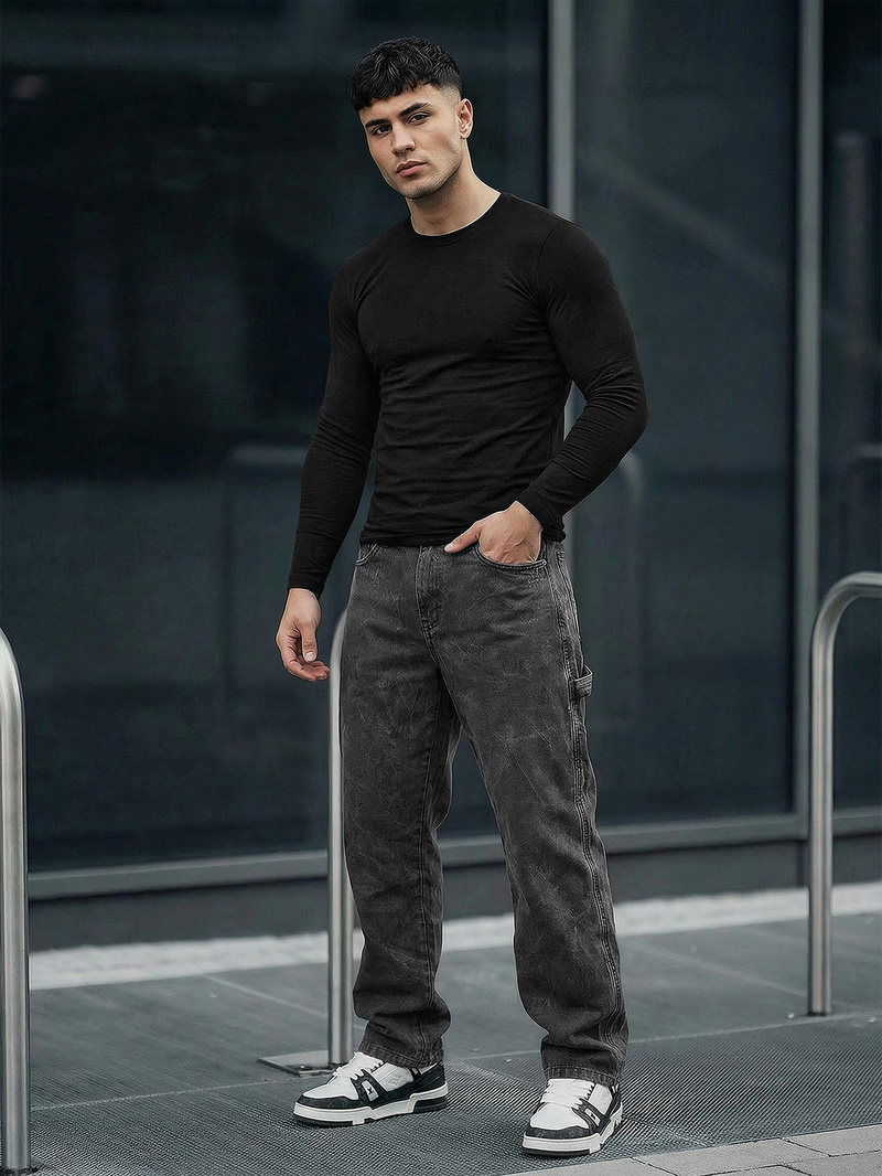 Men's Jeans - Dark Grey OZONEE O/KK2828/5Z