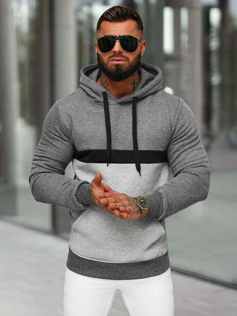 Men's Hoodie - Anthracite OZONEE JS/8B1319/5