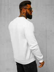 Men's Sweatshirt - White OZONEE JS/2001-10Z