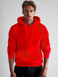 Men's Hoodie - Red OZONEE JS/2009Z 