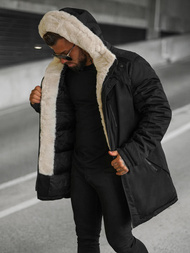 Men's Winter Jacket - Black OZONEE JS/22M316/392Z