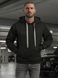 Men's Hoodie - Black OZONEE O/3C577