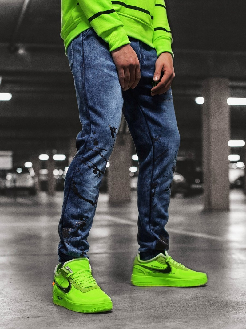 Men's Jogger Jeans Blue OZONEE JS/KK1061