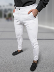 Men's Chinos - White OZONEE DJ/5526
