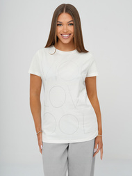 Women's T-shirt - White OZONEE JS/YJ77841