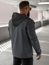 Men's Softshell Jacket - Dark Grey OZONEE JS/27B6523/5Z