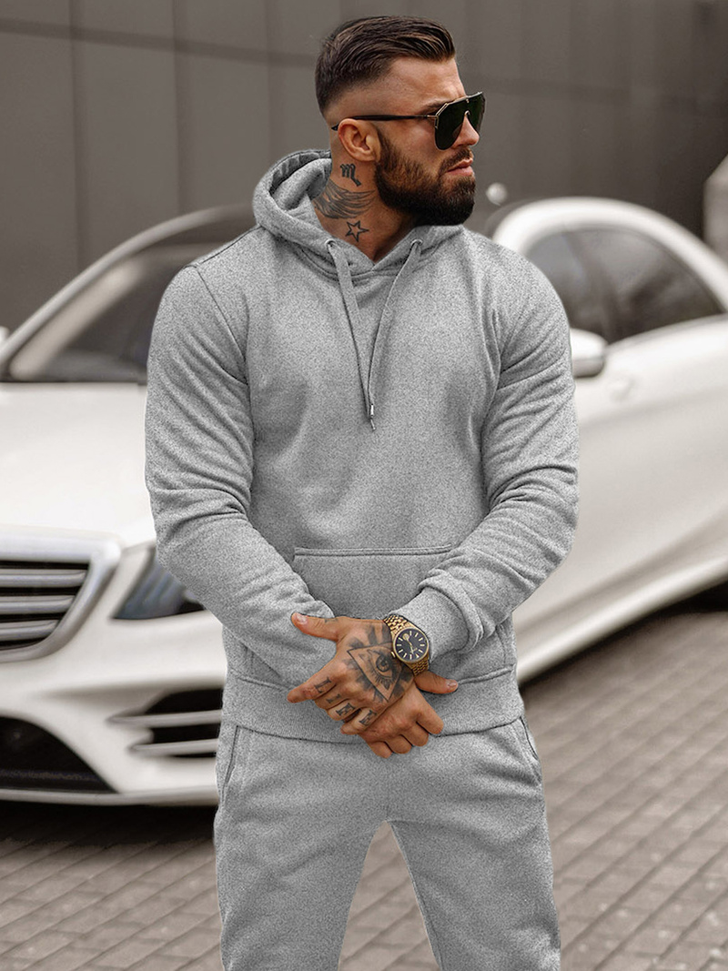 Men's Tracksuit - Grey OZONEE JS/68C10381/2Z