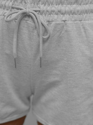 Women's sweat shorts - grey OZONEE JS/8K1256/2Z