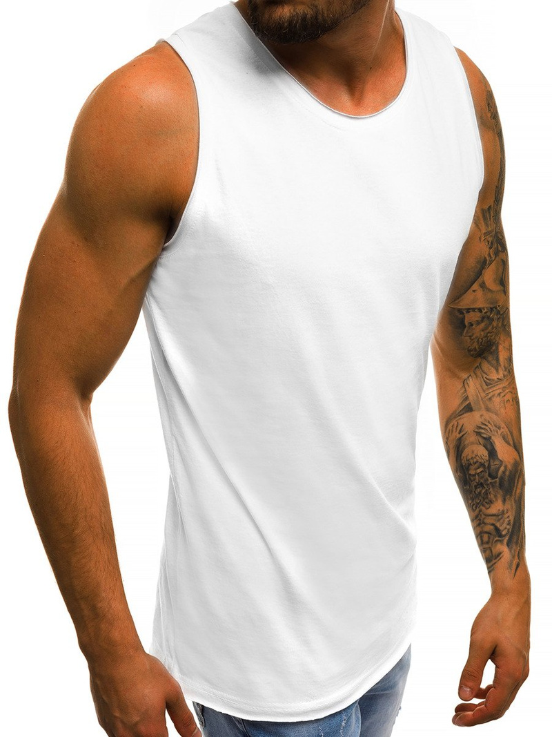 OZONEE O/1205 Men's Tank Top - White