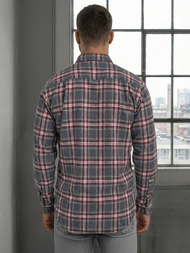 Men's Shirt - Burgundy OZONEE V/V178Z