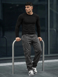 Men's Jeans - Dark Grey OZONEE O/KK2828/5Z