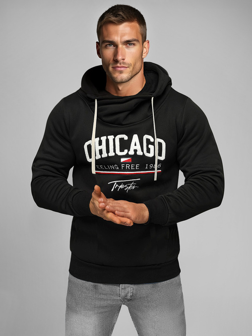Men's Hoodie - Black OZONEE O/TT30508Z