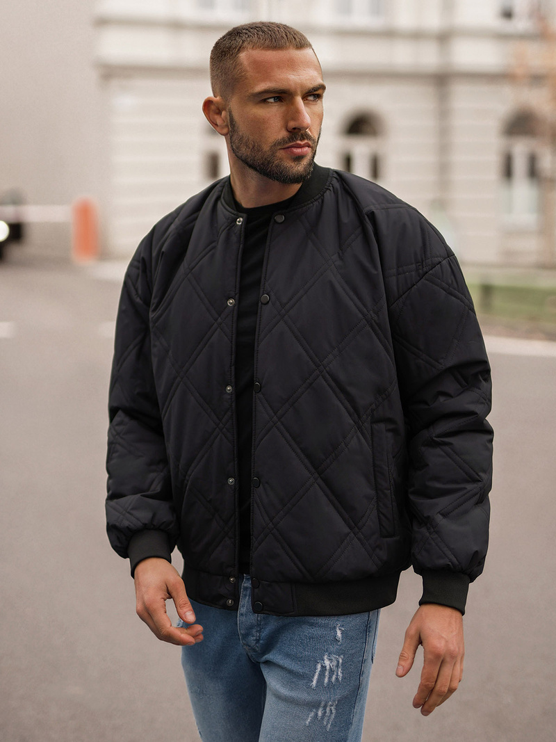 Men's Jacket - Black OZONEE JS/84M3020/392Z