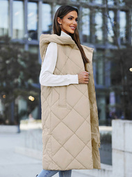Women's Gilet - Beige OZONEE JS/5M3165/62