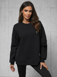 Sweatshirt - Black OZONEE O/SWE23049Z