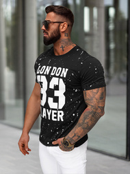 Men's T-shirt - Black OZONEE JS/8B1388/3