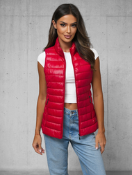Women's Gilet - Red OZONEE JS/16M9153/270Z