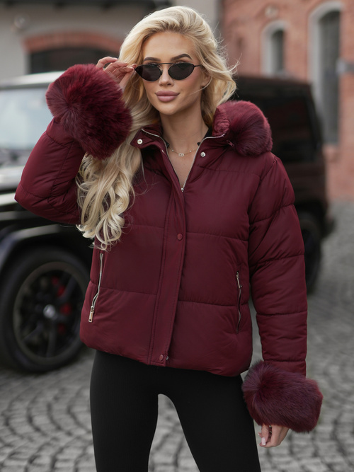 Women's Jacket - Burgundy OZONEE JS/16M9282/06
