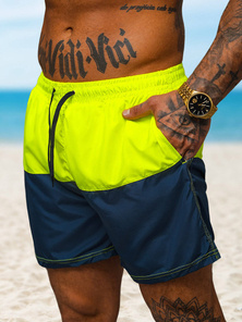 Men's Shorts - Yellow/Navy Blue OZONEE JS/HM066