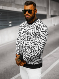 Men's Sweatshirt - White OZONEE JS/8B1137/1