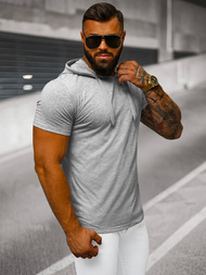 Men's T-shirt - Grey OZONEE JS/8T89/2
