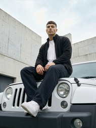 Men's Sweatshirt - Black OZONEE JS/HH016/3